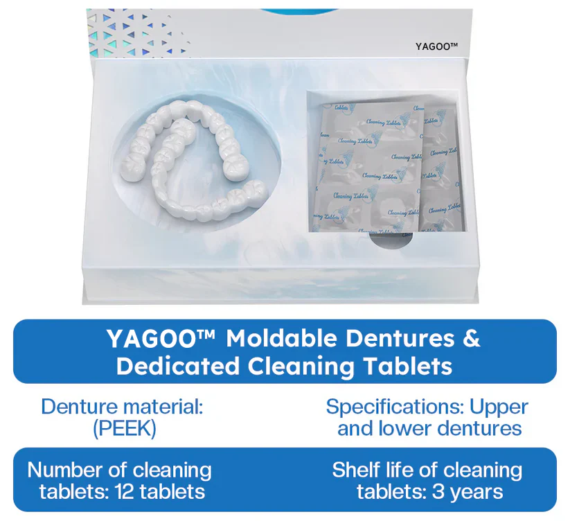 Official Store | nourishestee™ Moldable Dentures🧑🏽⚕️Obtain American Dental Association (ADA) Certification ✅