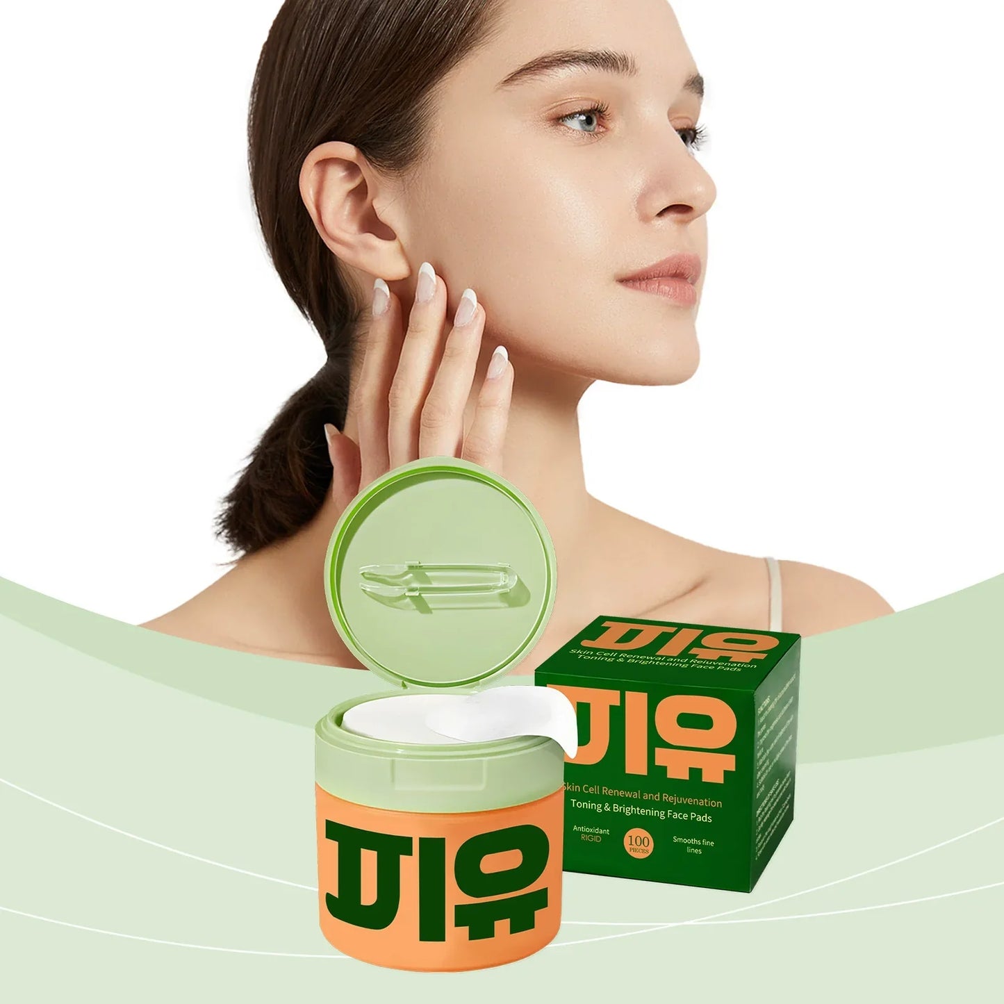 🇰🇷Korean Anti🇩🇪-Aging Toner Pads – Fades Dark Spots & Wrinkles Fast (100 Pads)