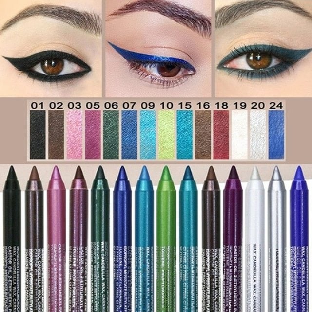 š„LongāLasting Waterproof Eyeliner Pencil ā 13 Vibrant Shades