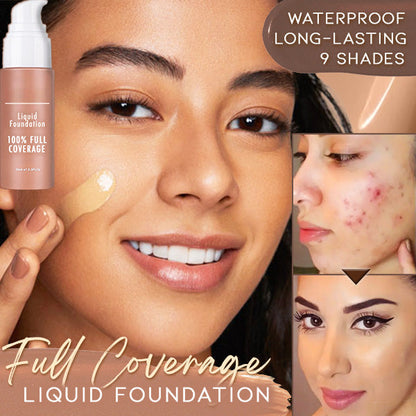 Volldeckende, matte Flüssig-Foundation